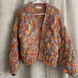 Candy Knit Cardigan in Multicolor Small